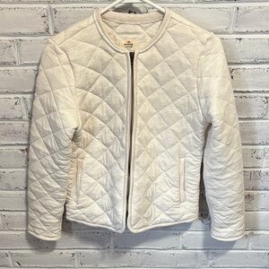Marine Layer Women's Oatmeal Quilted Jacket Size Small